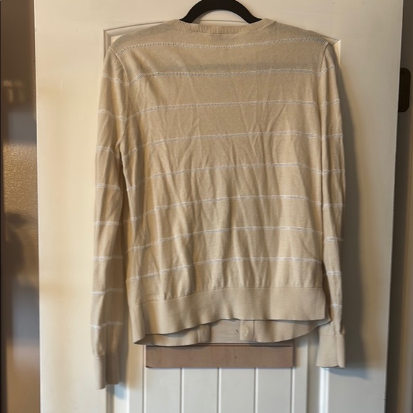 LOFT Cream Cardigan Lightweight Knit Sweater - Picture 5 of 5